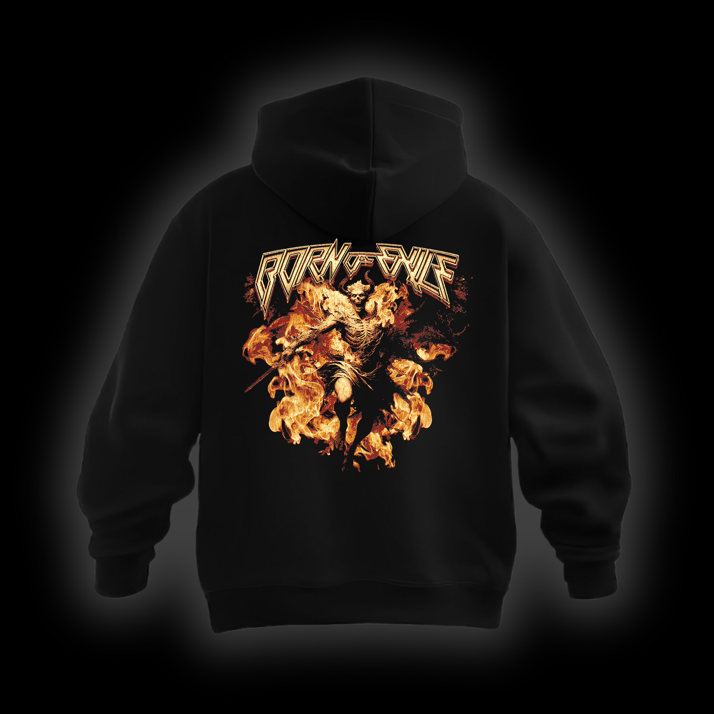 Bluza Z Kapturem BORN OF EXILE BLACK HOODIE